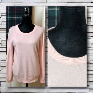 JENNIE LIU Women's 100% Pure Cashmere Long Sleeve Crew Neck Sweater LG